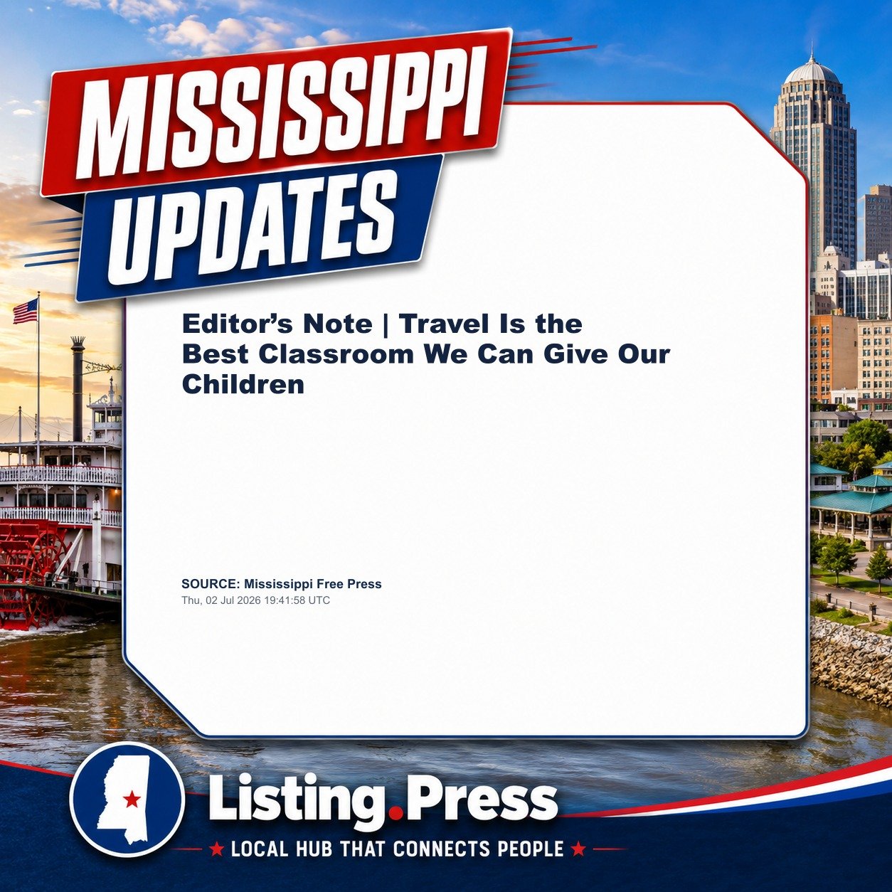 Editor’s Note | Travel Is the Best Classroom We Can Give Our Children