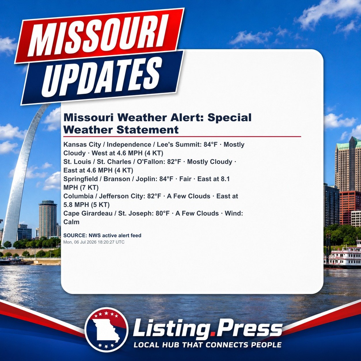 Missouri Weather Alert: Special Weather Statement