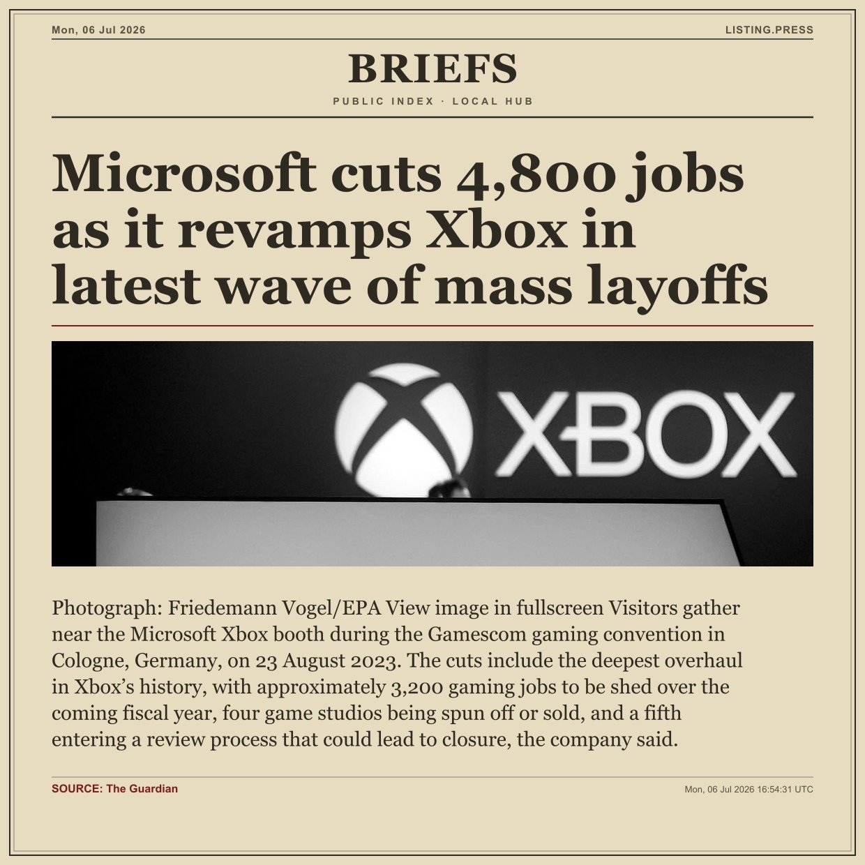 Microsoft cuts 4,800 jobs as it revamps Xbox in latest wave of mass layoffs