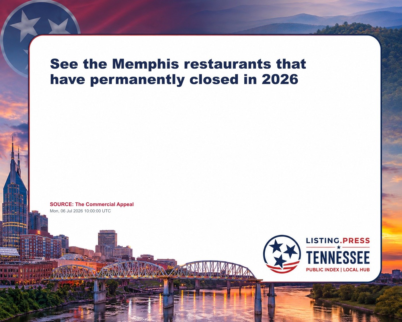 See the Memphis restaurants that have permanently closed in 2026