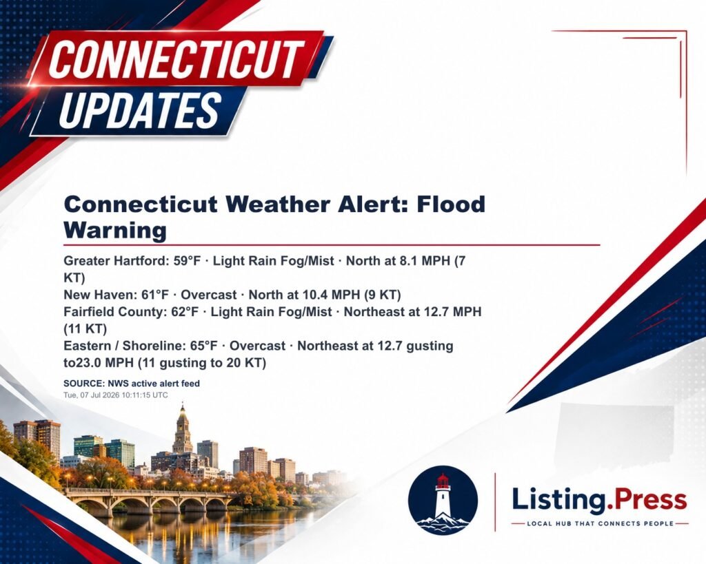 Connecticut Weather Alert: Flood Warning