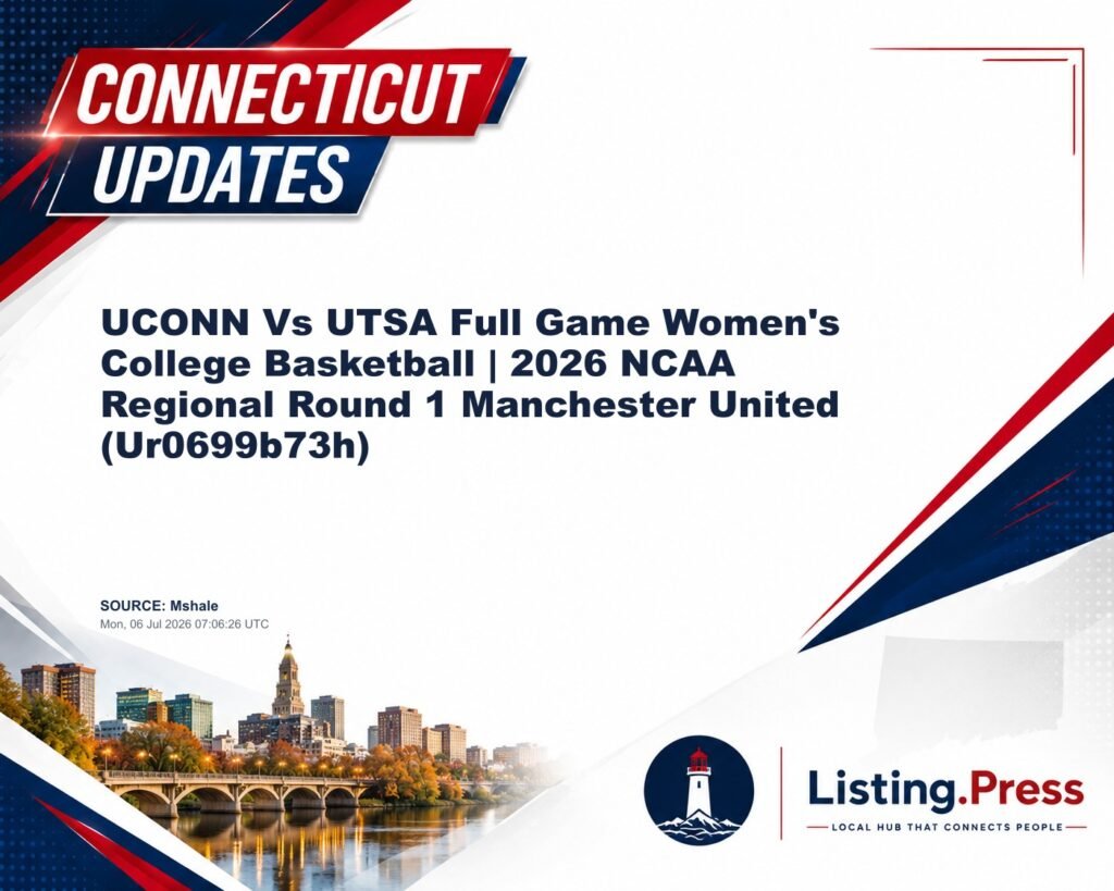 UCONN Vs UTSA Full Game Women’s College Basketball | 2026 NCAA Regional Round 1 Manchester United (Ur0699b73h)
