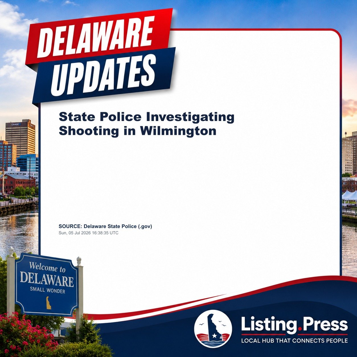 State Police Investigating Shooting in Wilmington