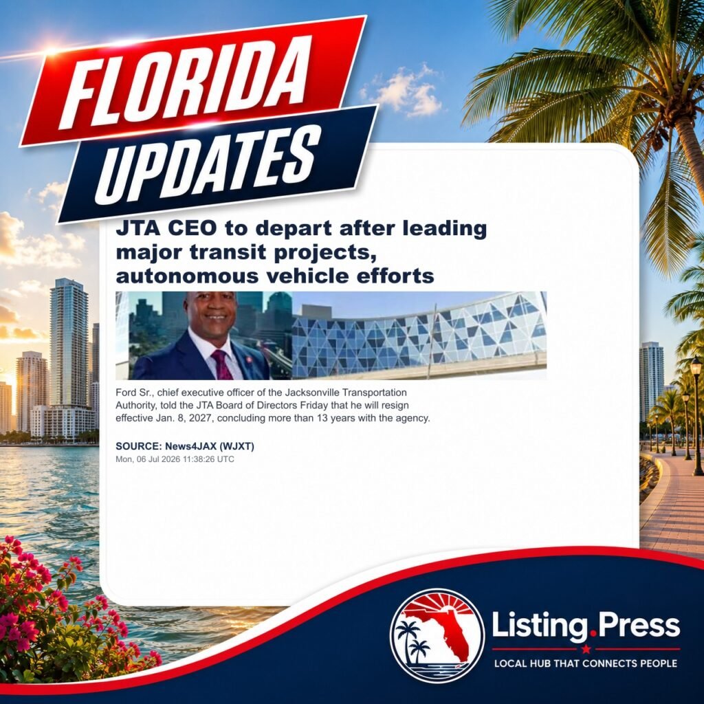 JTA CEO to depart after leading major transit projects, autonomous vehicle efforts