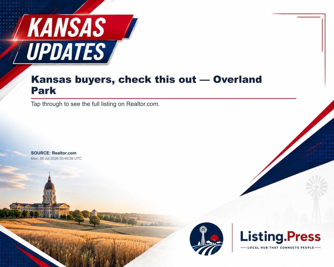 Kansas buyers, check this out — Overland Park