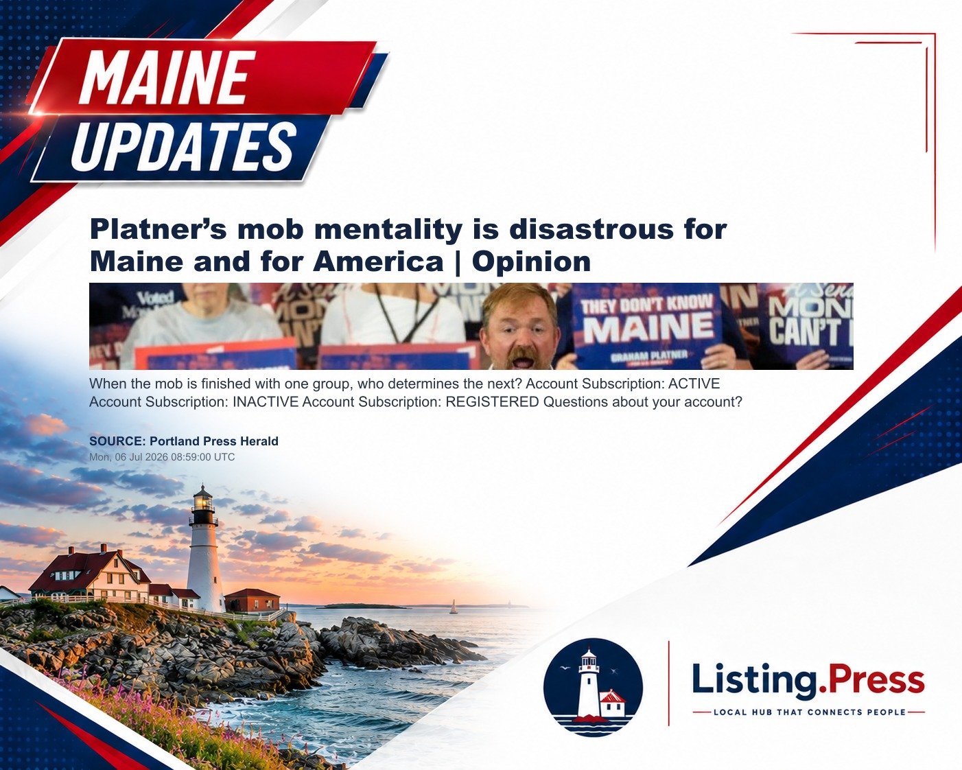Platner’s mob mentality is disastrous for Maine and for America | Opinion