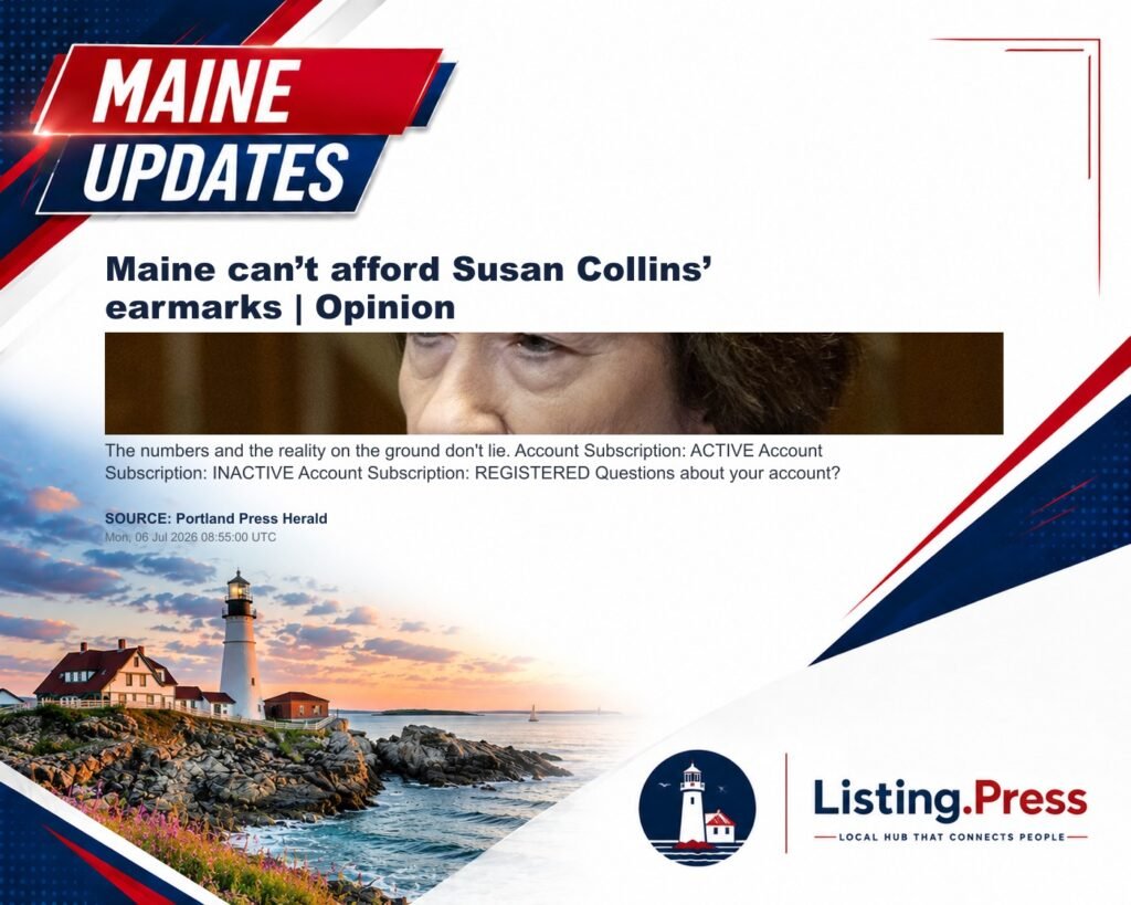 Maine can’t afford Susan Collins’ earmarks | Opinion