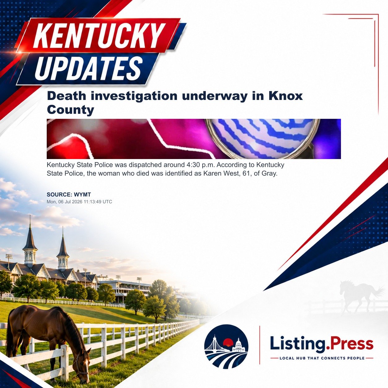 Death investigation underway in Knox County