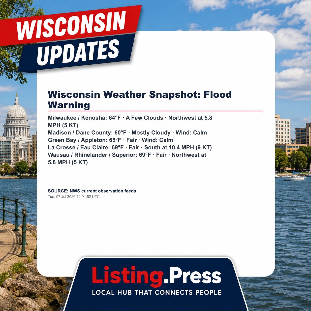 Wisconsin Weather Snapshot: Flood Warning
