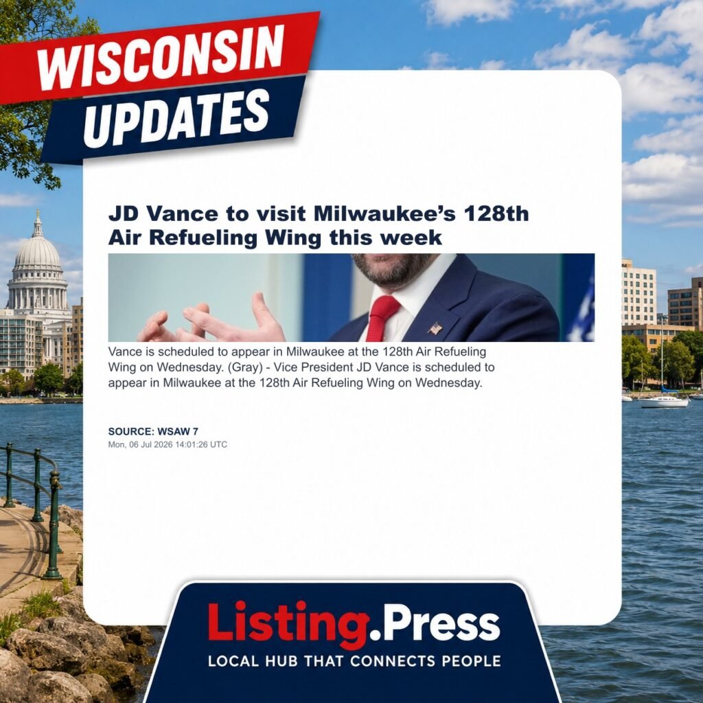 JD Vance to visit Milwaukee’s 128th Air Refueling Wing this week