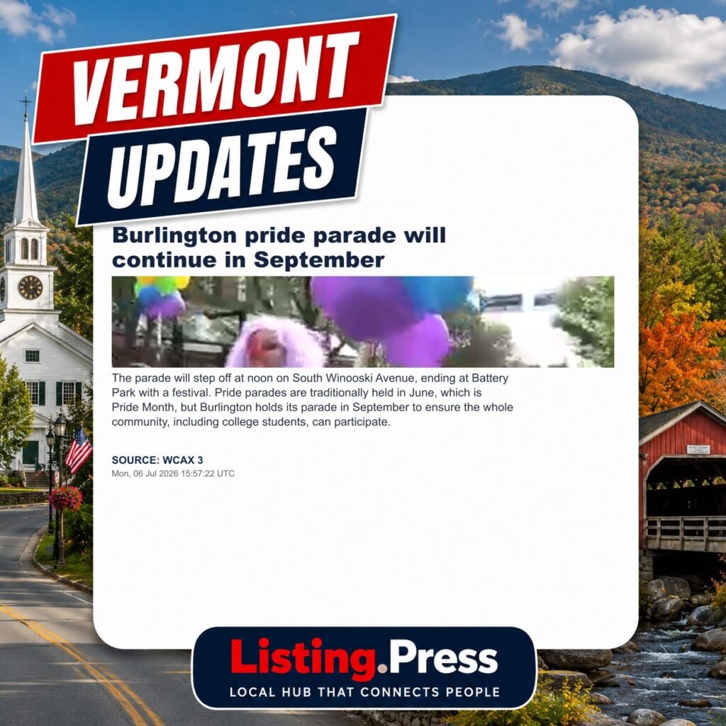 Burlington pride parade will continue in September