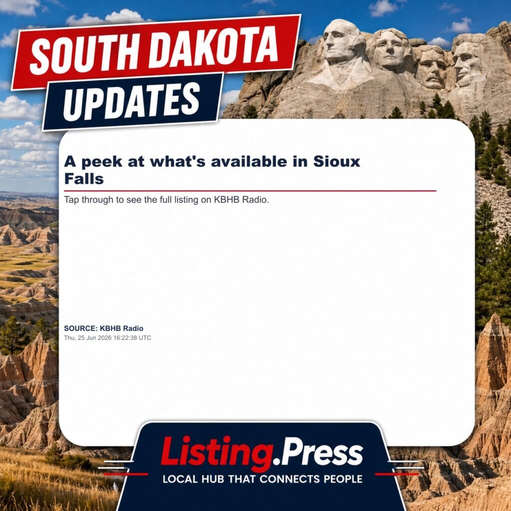 A peek at what’s available in Sioux Falls