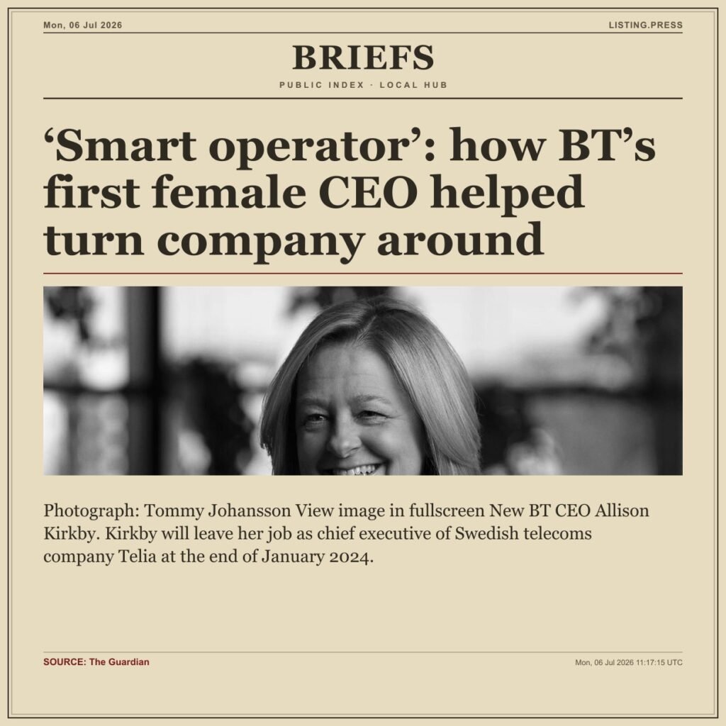 ‘Smart operator’: how BT’s first female CEO helped turn company around