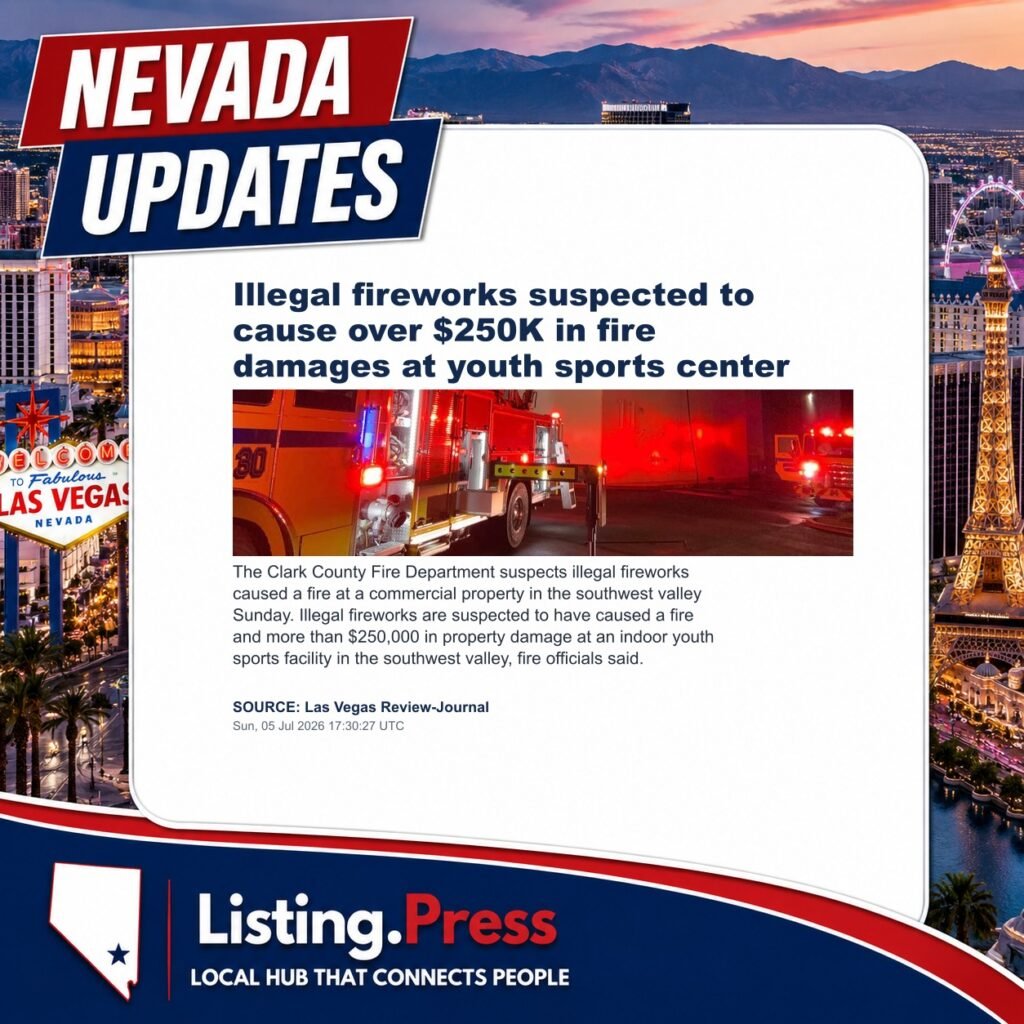 Illegal fireworks suspected to cause over $250K in fire damages at youth sports center