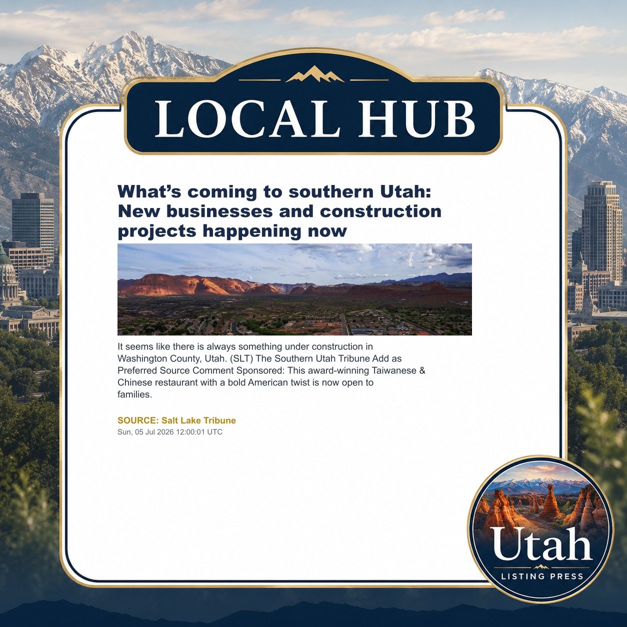What’s coming to southern Utah: New businesses and construction projects happening now