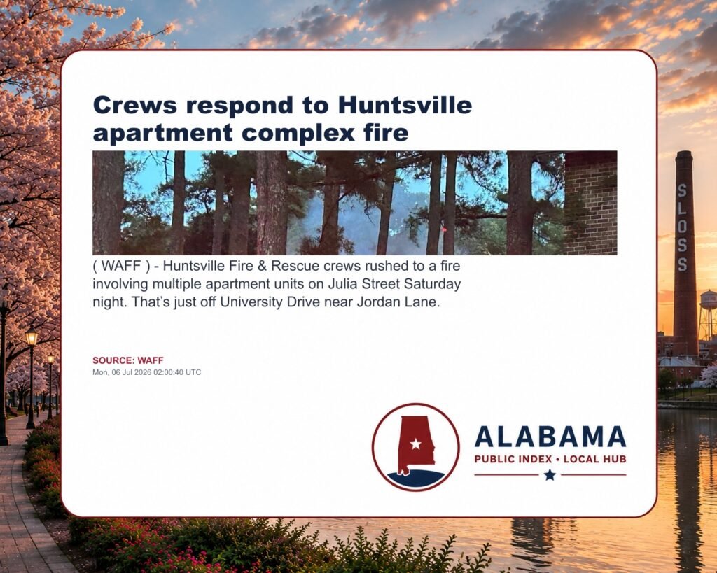 Crews respond to Huntsville apartment complex fire
