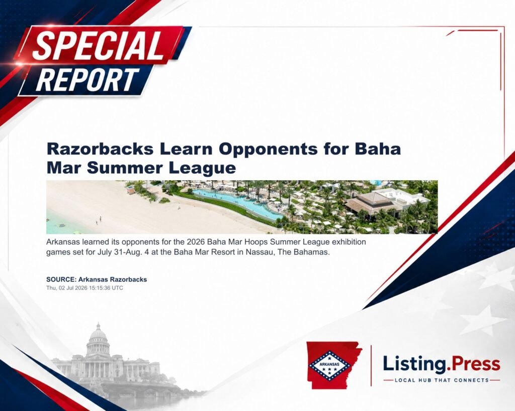 Razorbacks Learn Opponents for Baha Mar Summer League