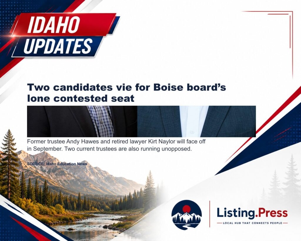 Two candidates vie for Boise board’s lone contested seat