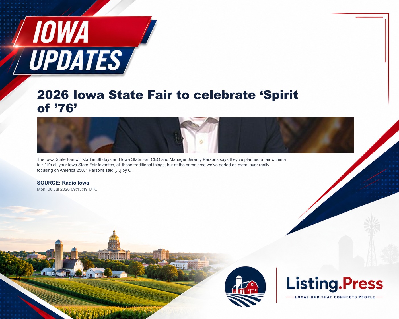 2026 Iowa State Fair to celebrate ‘Spirit of ’76’