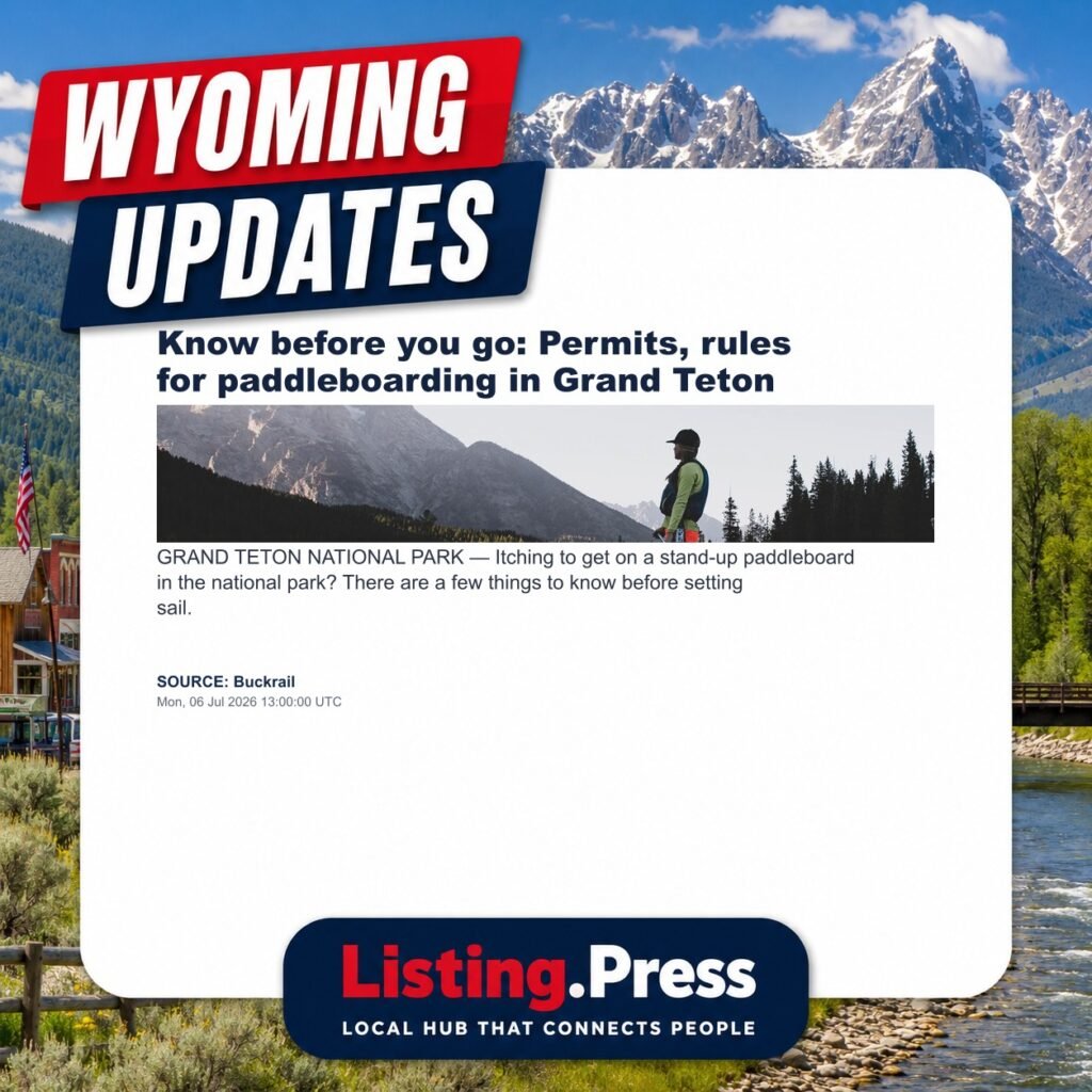 Know before you go: Permits, rules for paddleboarding in Grand Teton