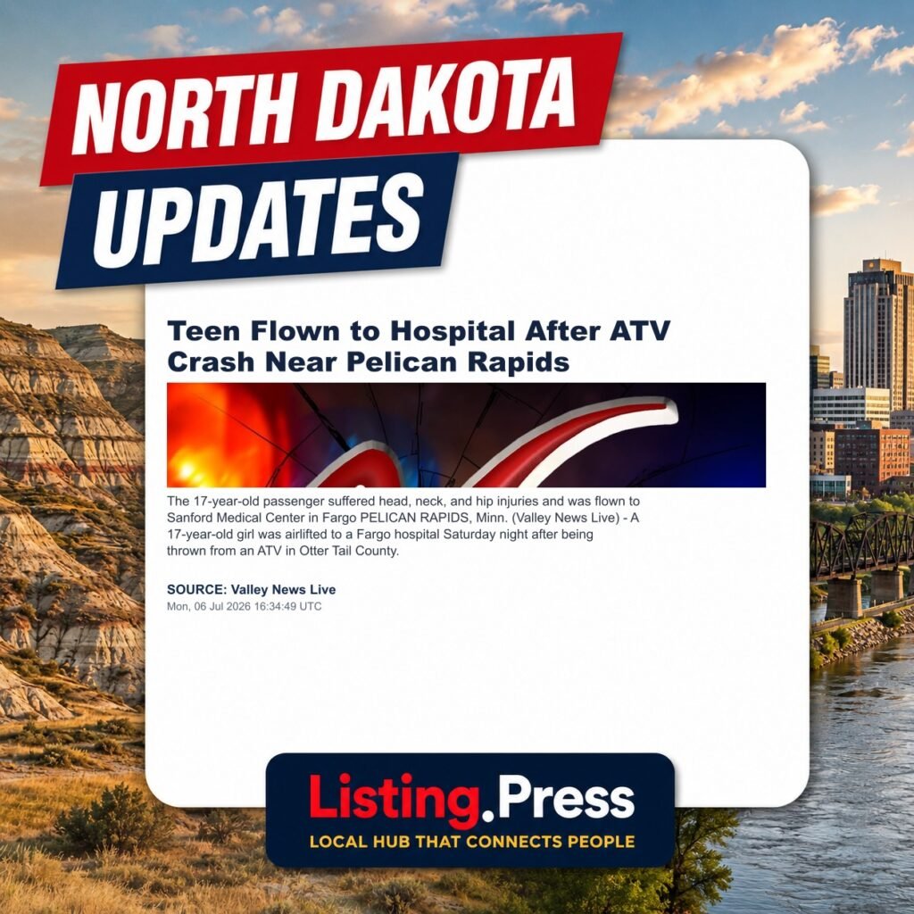 Teen Flown to Hospital After ATV Crash Near Pelican Rapids