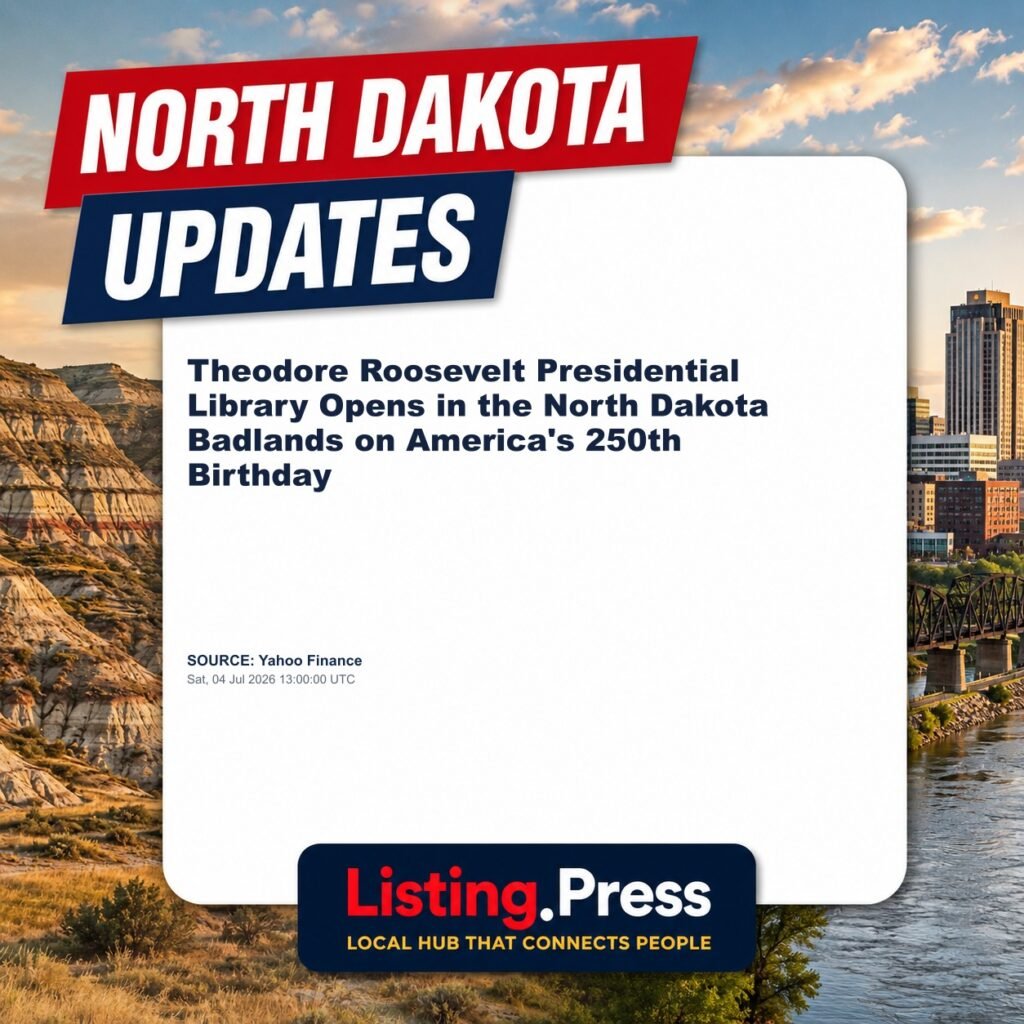 Theodore Roosevelt Presidential Library Opens in the North Dakota Badlands on America’s 250th Birthday