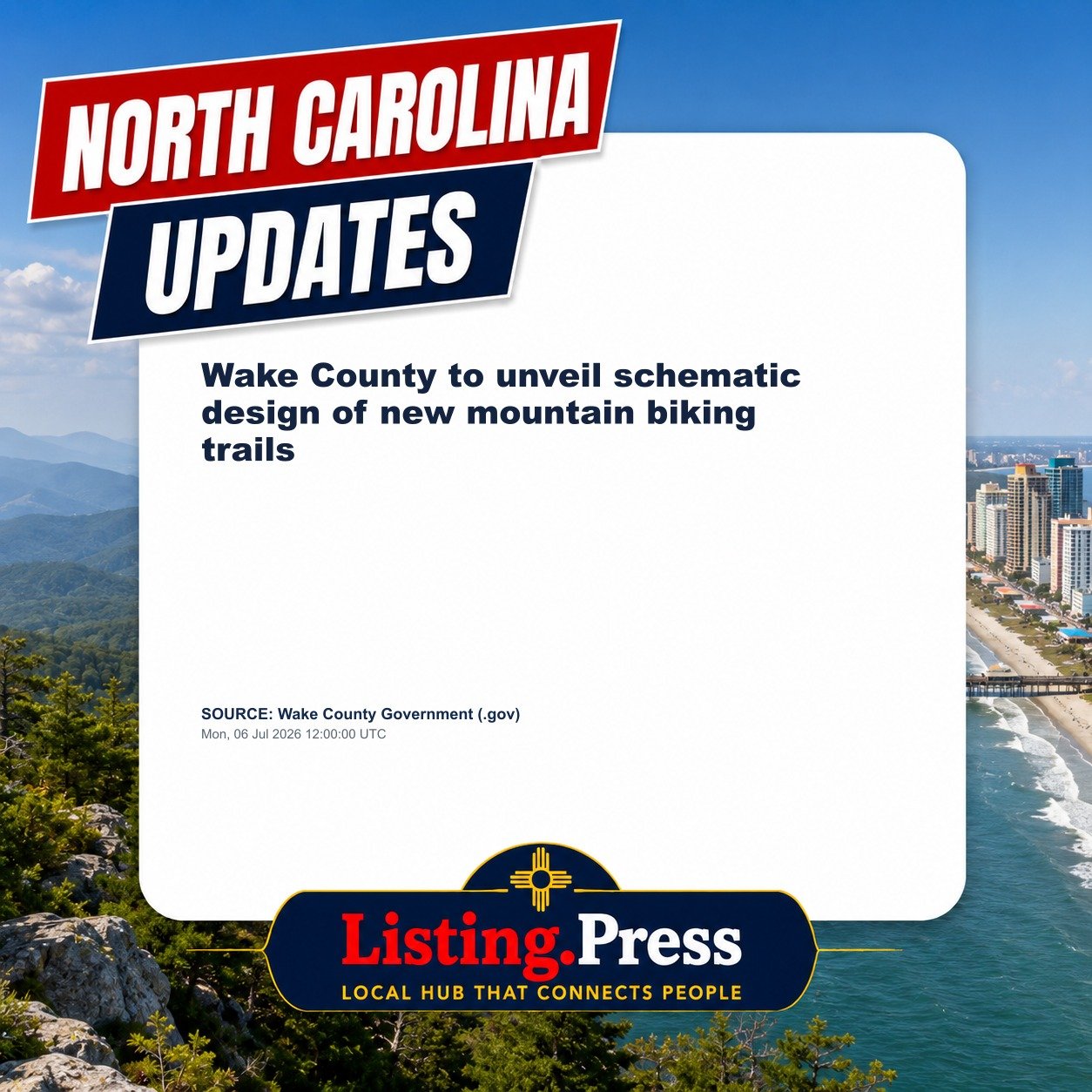 Wake County to unveil schematic design of new mountain biking trails