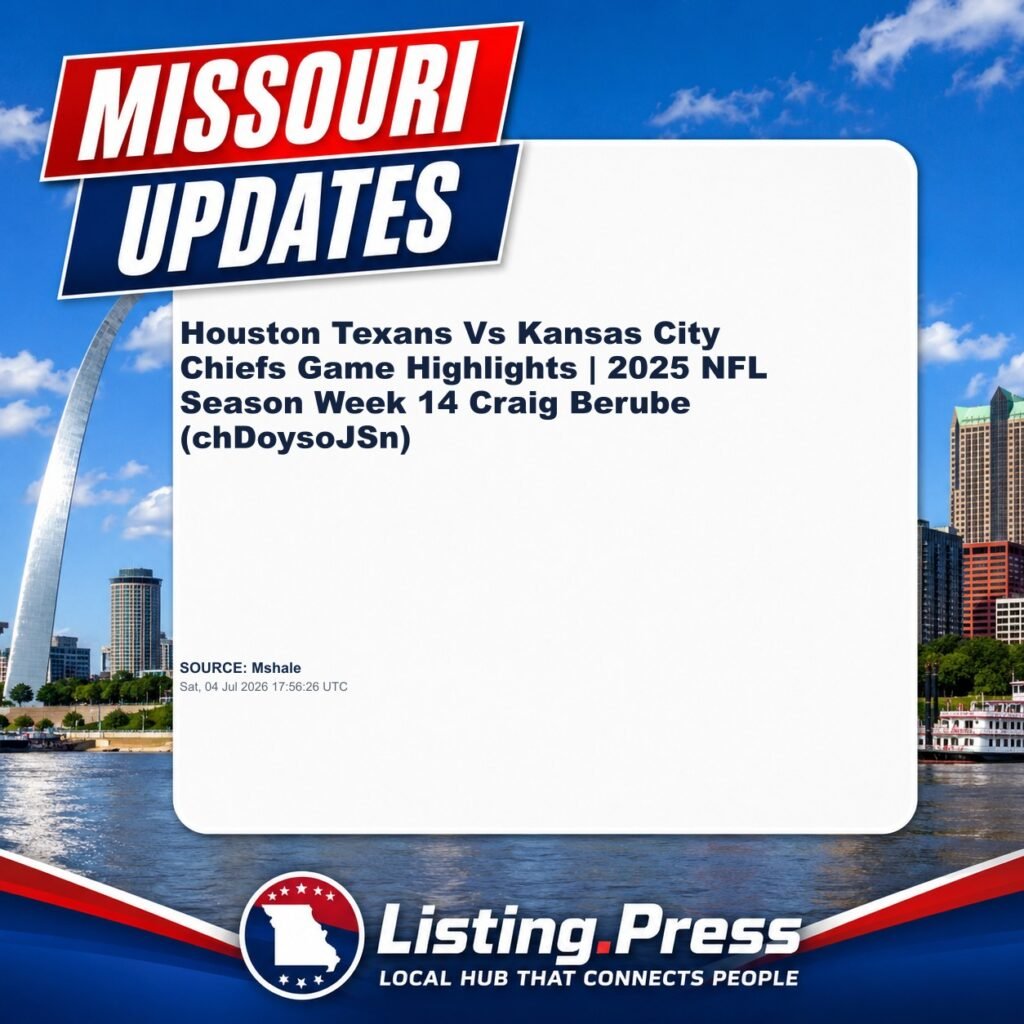 Houston Texans Vs Kansas City Chiefs Game Highlights | 2025 NFL Season Week 14 Craig Berube (chDoysoJSn)