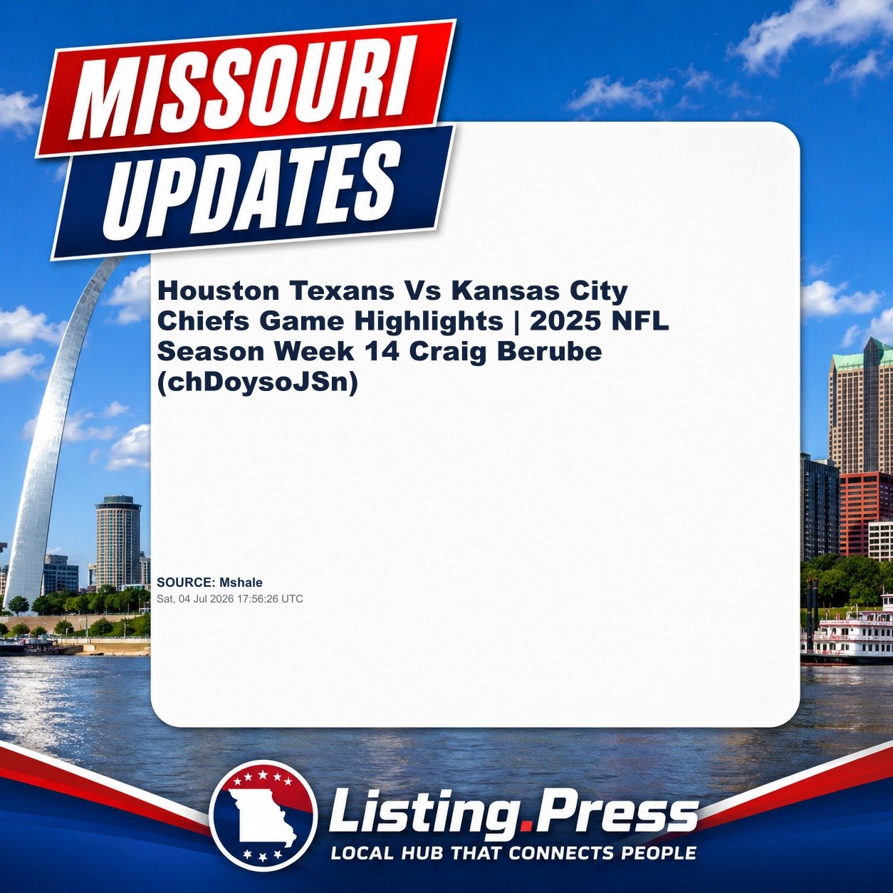 Houston Texans Vs Kansas City Chiefs Game Highlights | 2025 NFL Season Week 14 Craig Berube (chDoysoJSn)