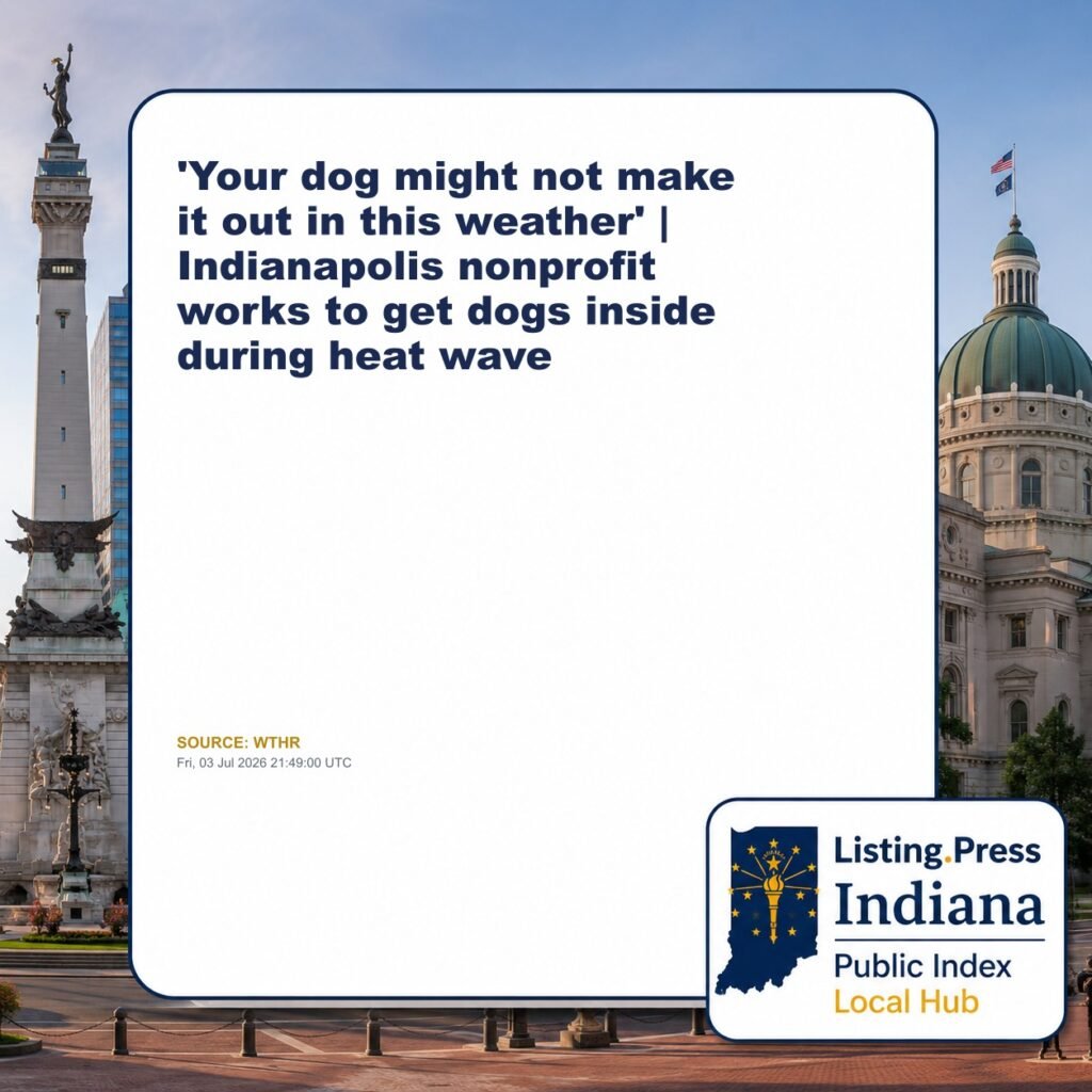 ‘Your dog might not make it out in this weather’ | Indianapolis nonprofit works to get dogs inside during heat wave