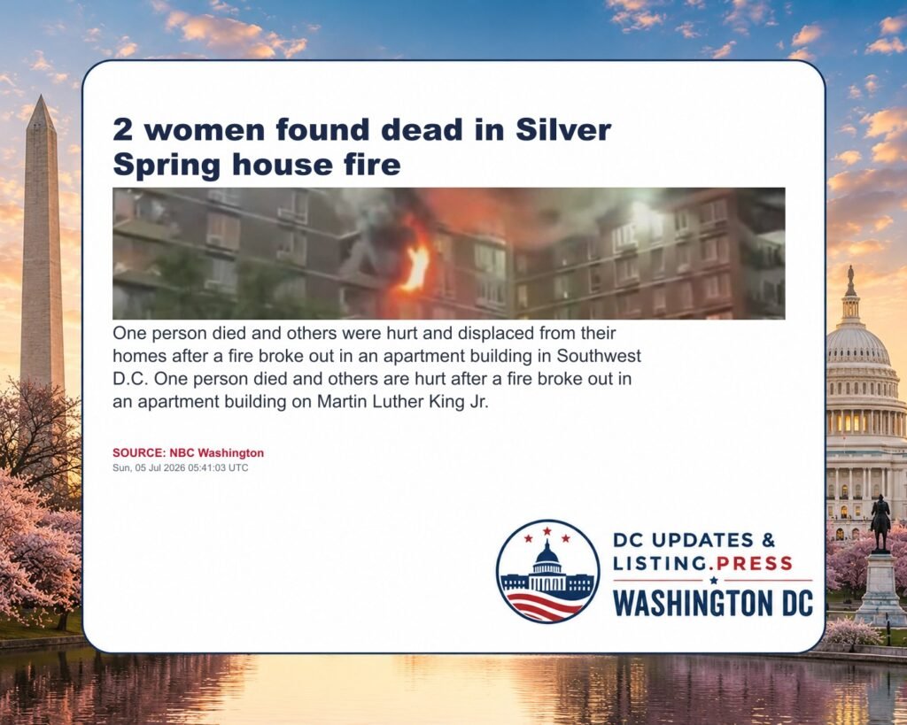 2 women found dead in Silver Spring house fire