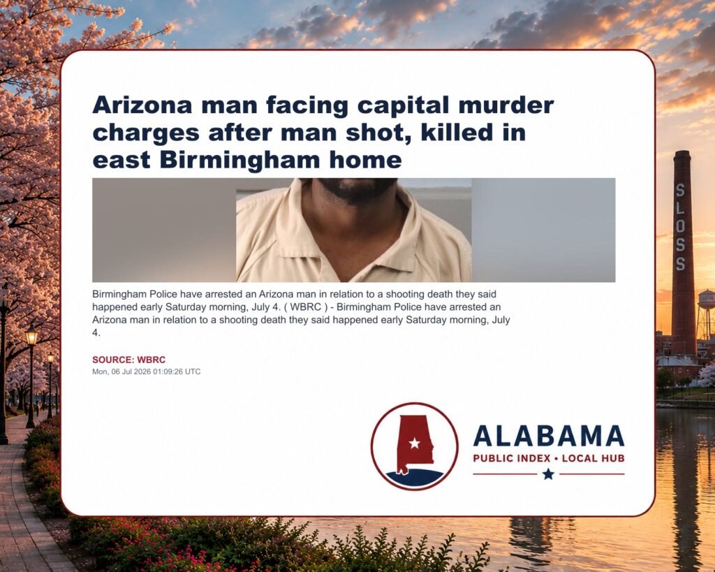 Arizona man facing capital murder charges after man shot, killed in east Birmingham home