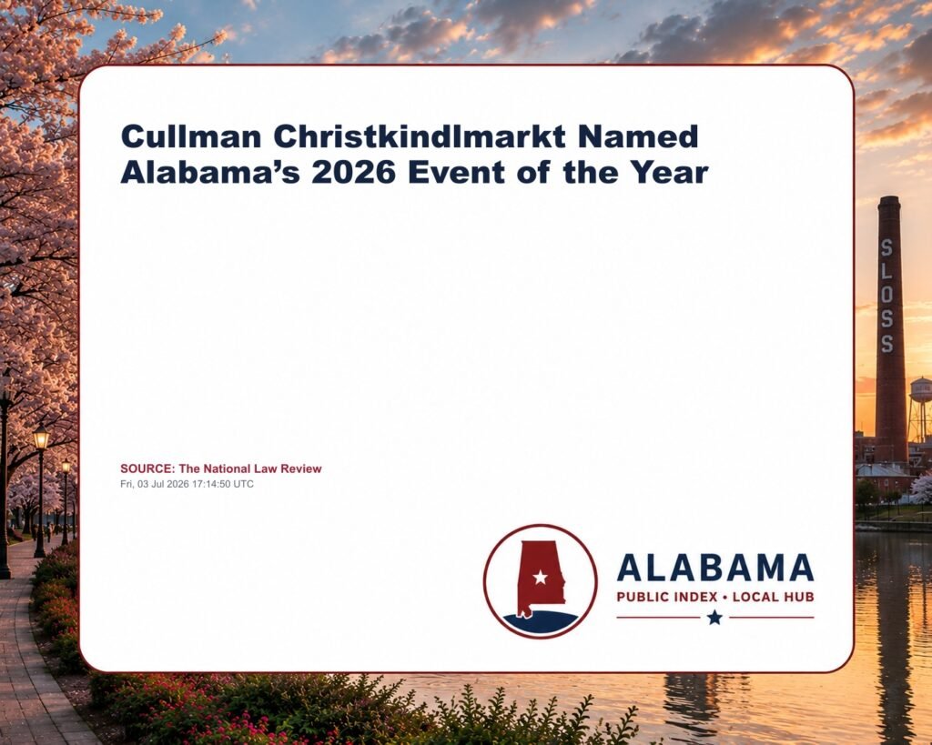 Cullman Christkindlmarkt Named Alabama’s 2026 Event of the Year