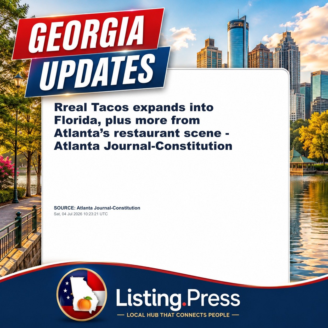 Rreal Tacos expands into Florida, plus more from Atlanta’s restaurant scene - Atlanta Journal-Constitution