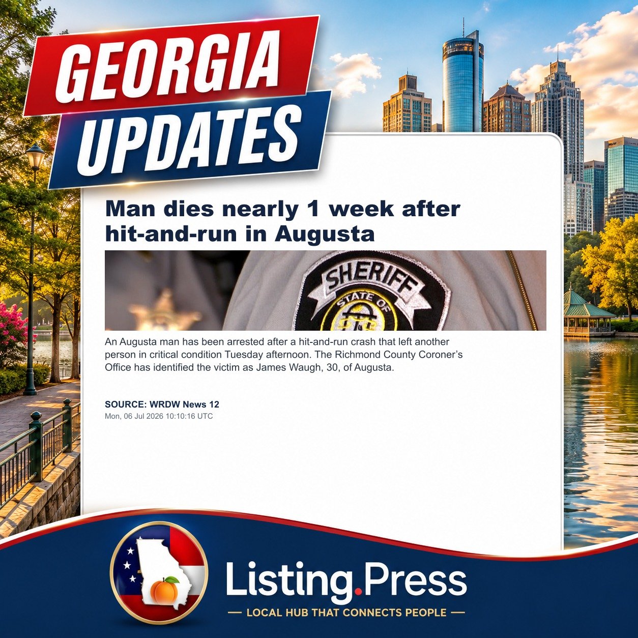 Man dies nearly 1 week after hit-and-run in Augusta