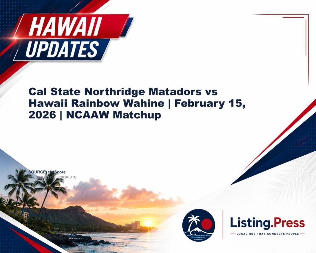 Cal State Northridge Matadors vs Hawaii Rainbow Wahine | February 15, 2026 | NCAAW Matchup