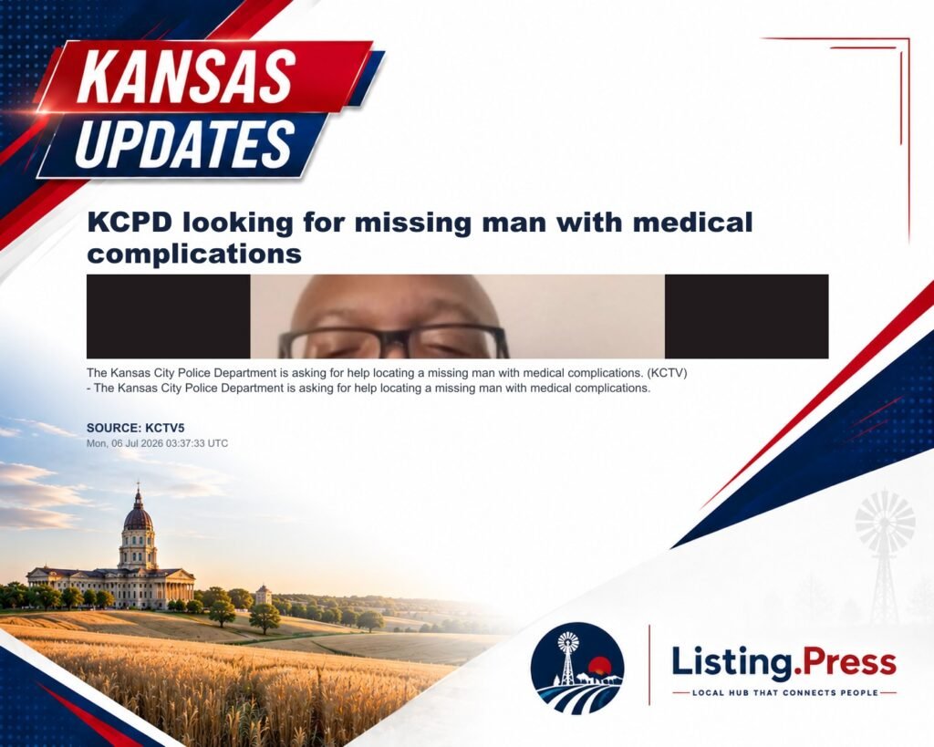 KCPD looking for missing man with medical complications