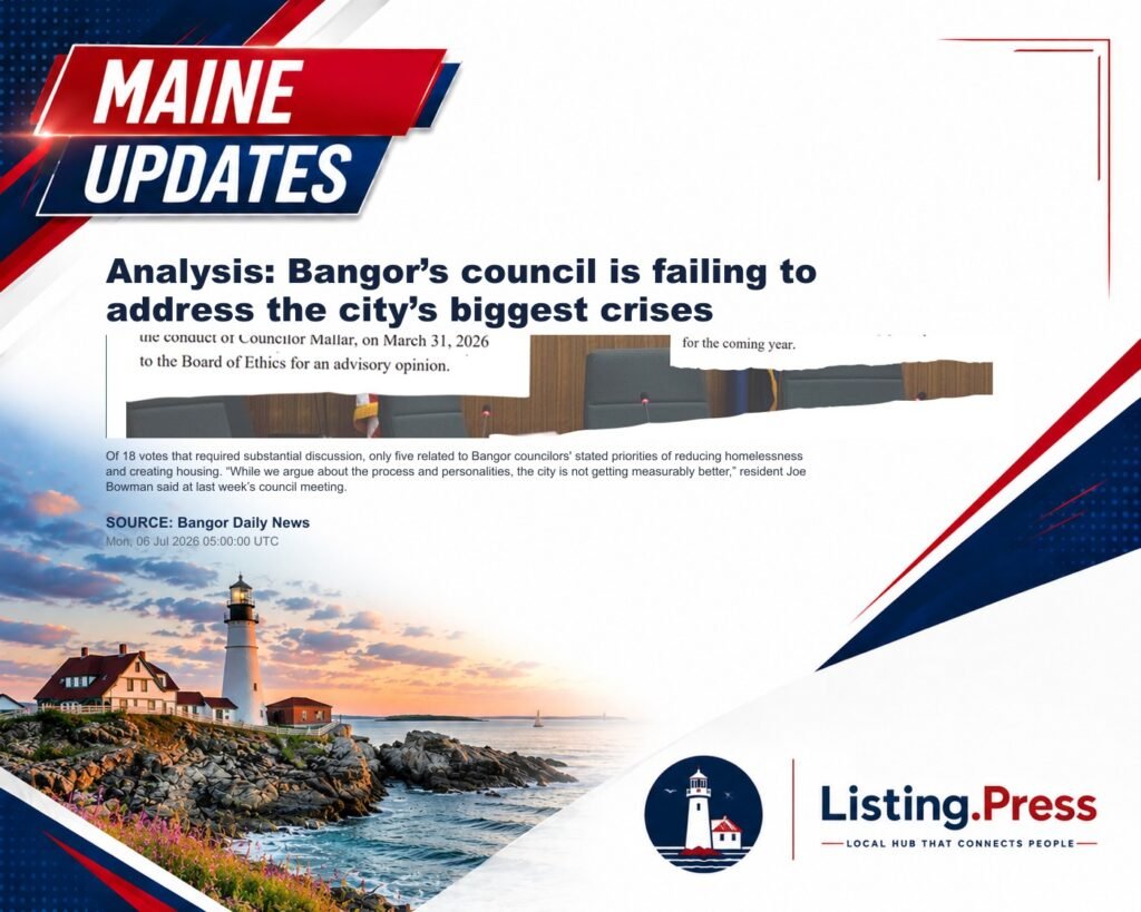 Analysis: Bangor’s council is failing to address the city’s biggest crises