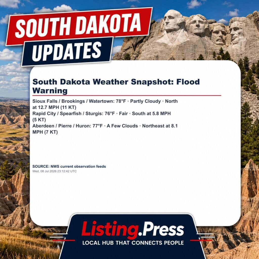 South Dakota Weather Snapshot: Flood Warning