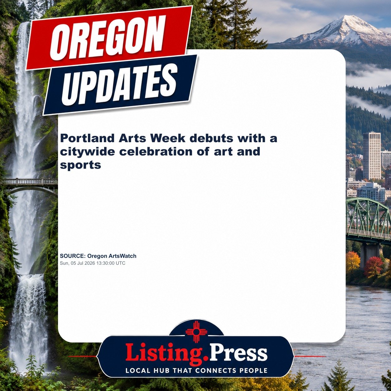 Portland Arts Week debuts with a citywide celebration of art and sports