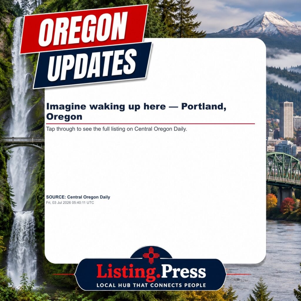 Imagine waking up here — Portland, Oregon