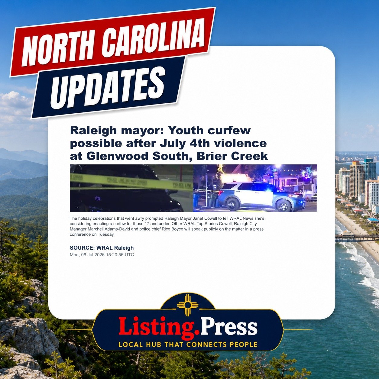 Raleigh mayor: Youth curfew possible after July 4th violence at Glenwood South, Brier Creek