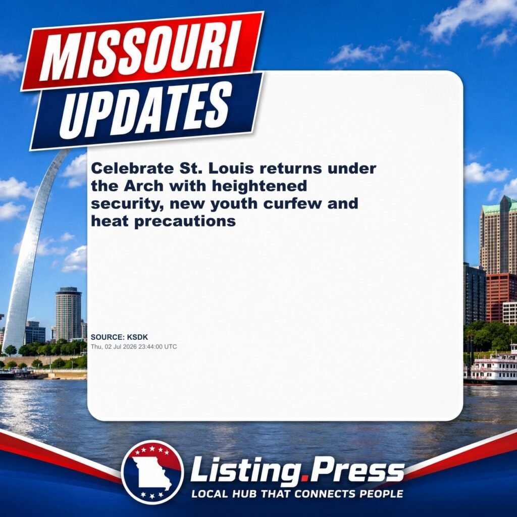 Celebrate St. Louis returns under the Arch with heightened security, new youth curfew and heat precautions