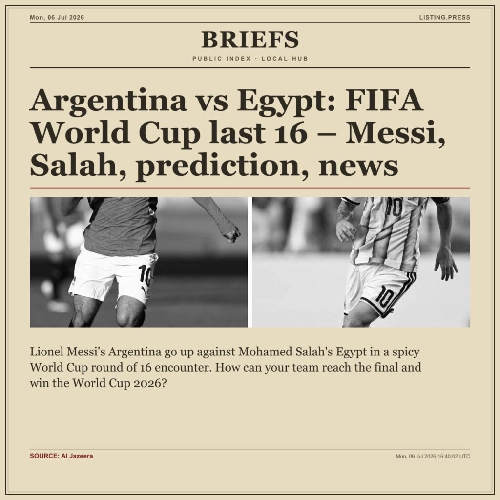 Argentina vs Egypt: FIFA World Cup last 16 – Messi, Salah, prediction, news