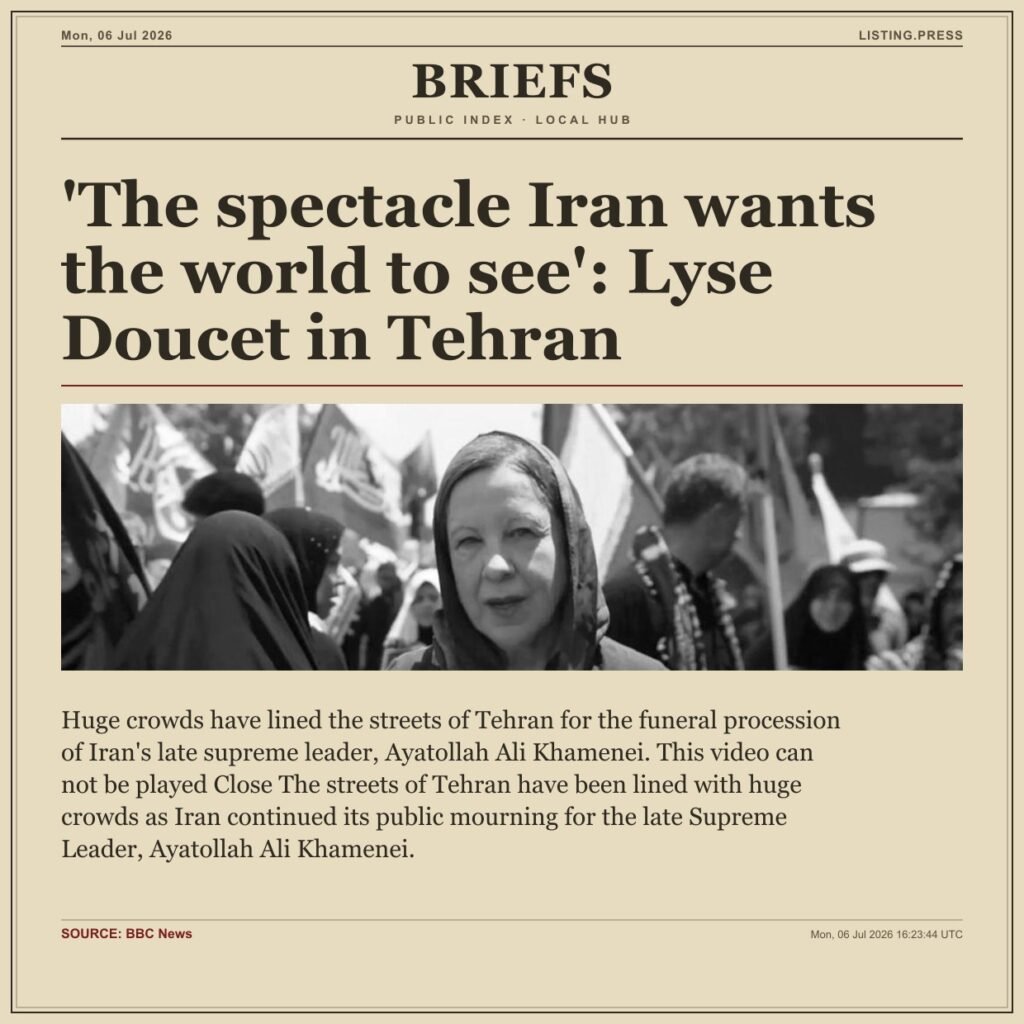 ‘The spectacle Iran wants the world to see’: Lyse Doucet in Tehran