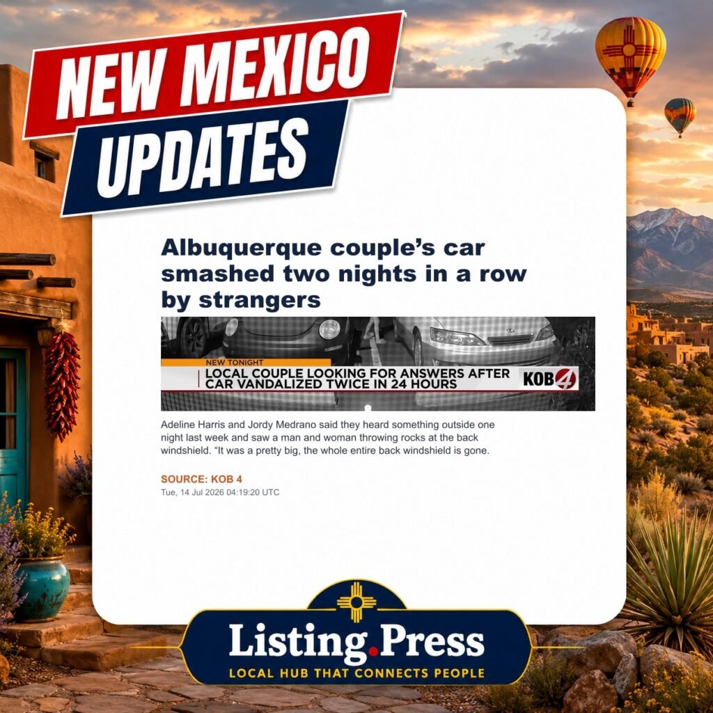Albuquerque couple’s car smashed two nights in a row by strangers
