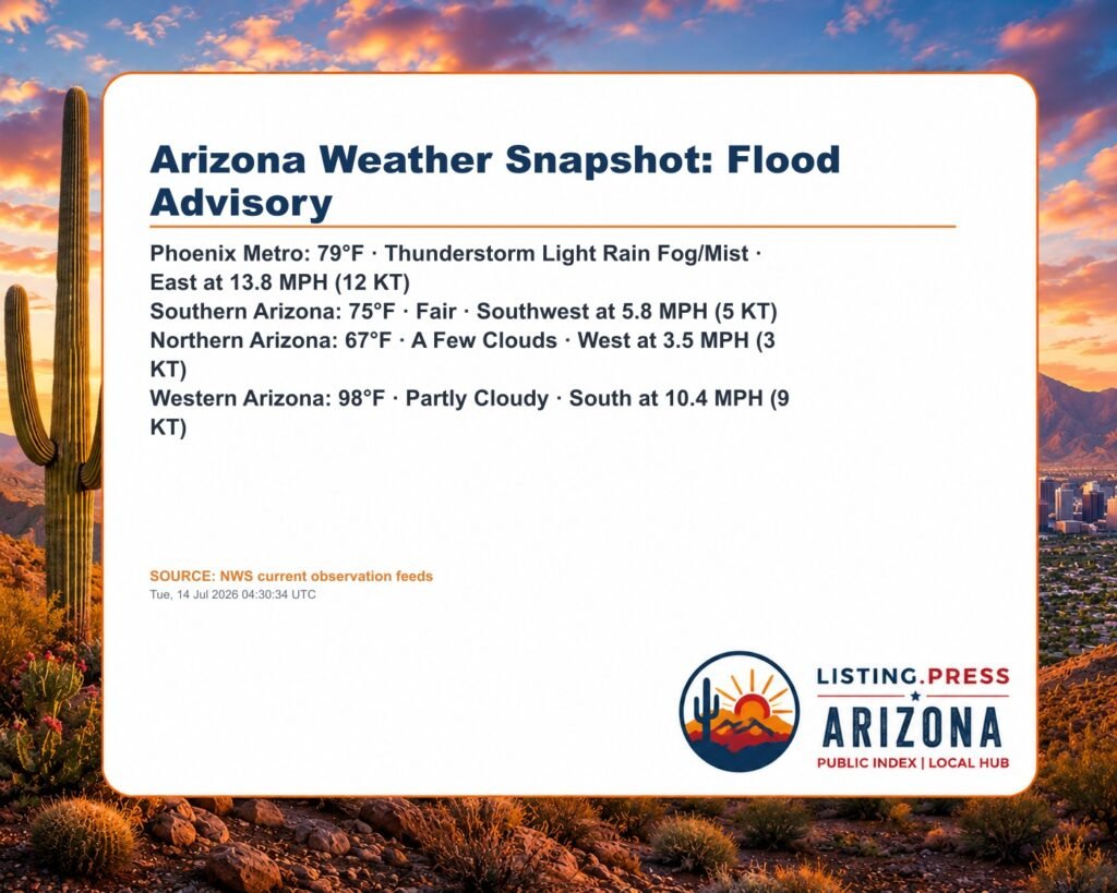 Arizona Weather Snapshot: Flood Advisory