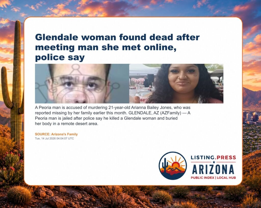 Glendale woman found dead after meeting man she met online, police say
