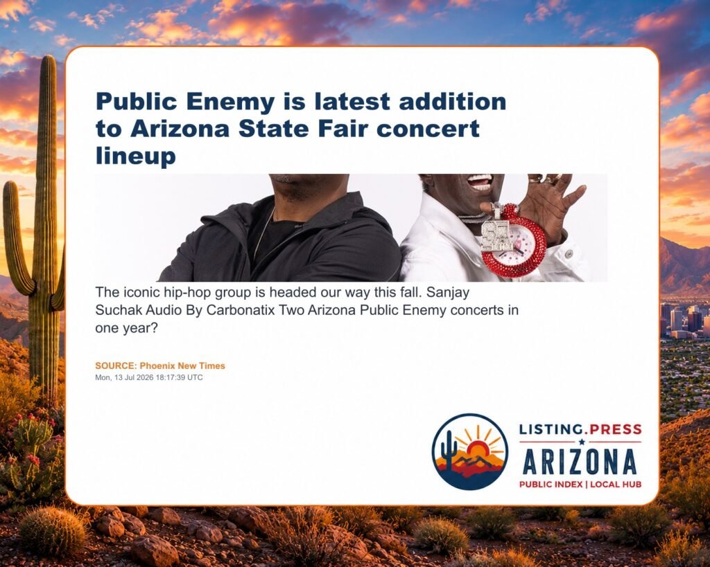 Public Enemy is latest addition to Arizona State Fair concert lineup
