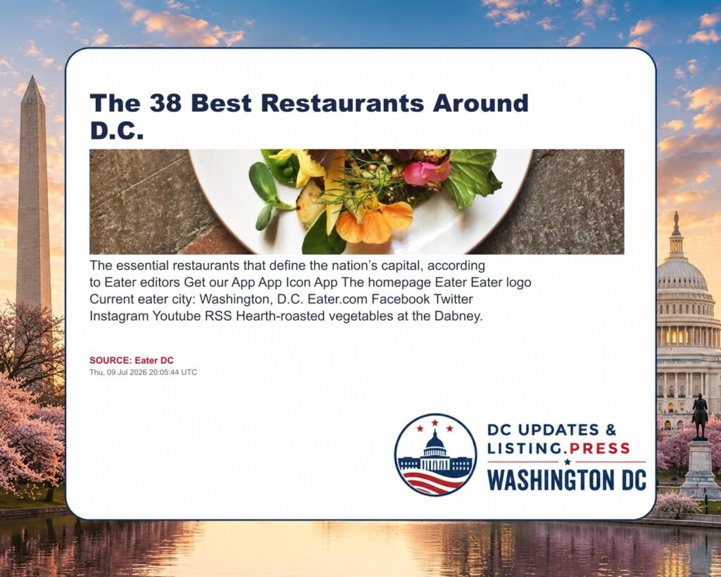 The 38 Best Restaurants Around D.C.